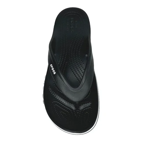 Crocs Bayaband Womens Flip Flop Sandals Size 8 - 9 Black & White‎ Water Friendly - Picture 13 of 14